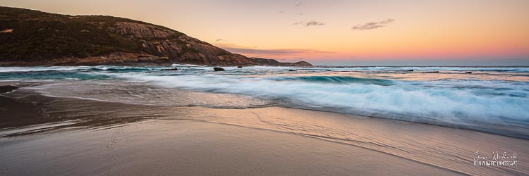 Salmon skies over Salmon Holes, Torndirrup, Rainbow Coast, Western Australia - landscape photographer